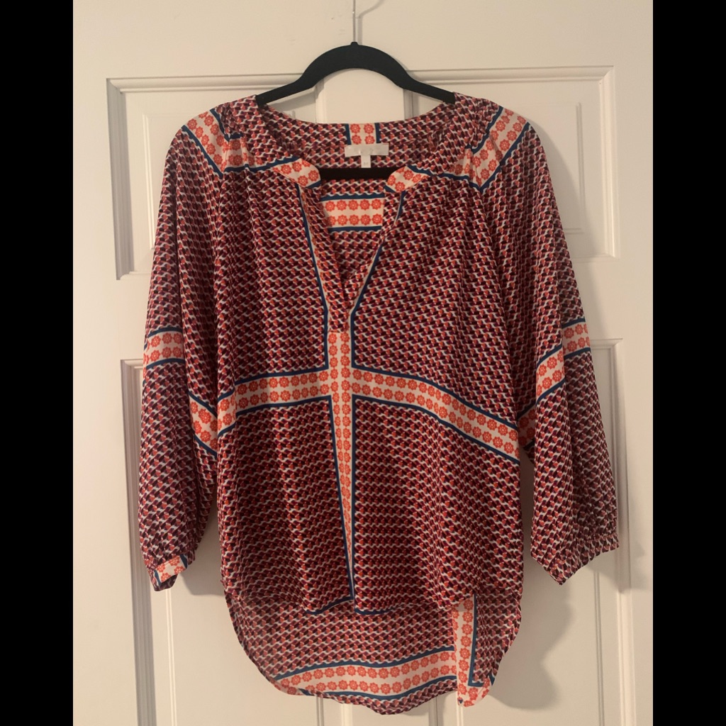 Glam 3/4 Length Print Blouse
